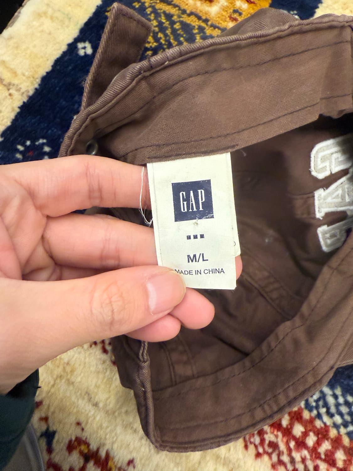 갭 브라운 로고 캡 상품이미지3