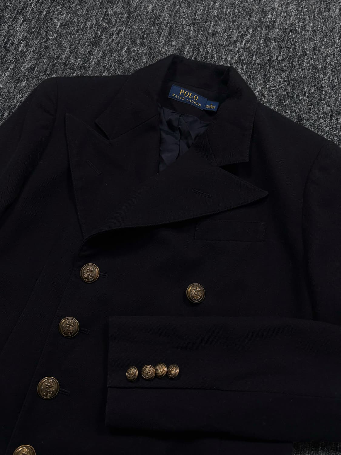 폴로 다크 네이비 금장 더블 버튼 블레이저 자켓 상품이미지5