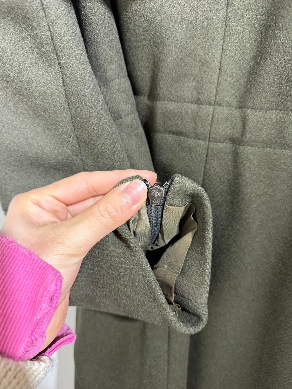  Isabell Lopez COUTURE 비대칭 랩 파카 상품이미지5