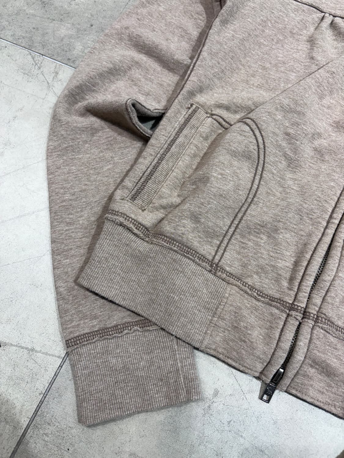 아베크롬비 모카 초코 브라운 집업 자켓 상품이미지3