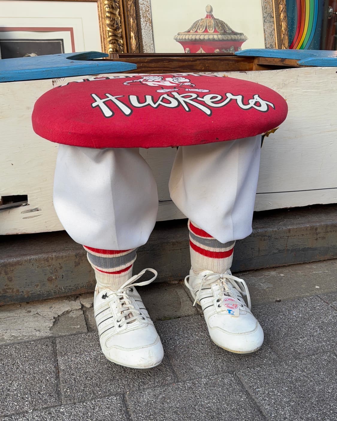 빈티지 소품 미국 허비 허스커 풋볼 스툴 상품이미지3