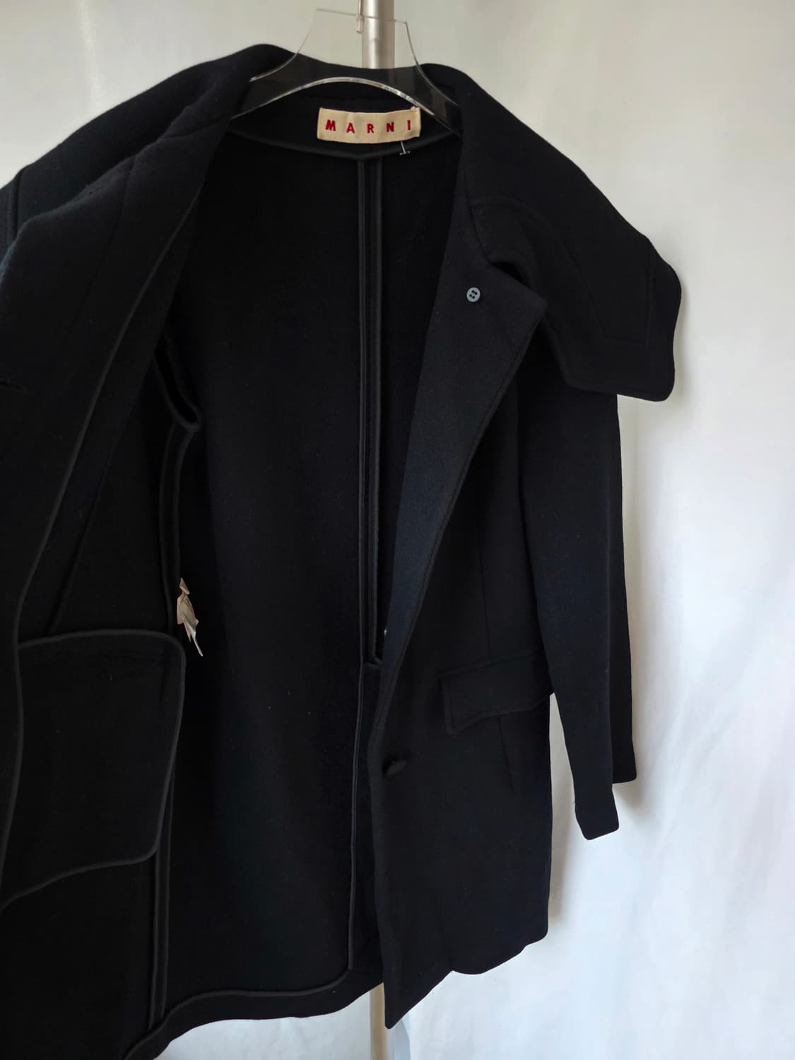 정품) 마르니 여성 울코트 블랙 상품이미지3