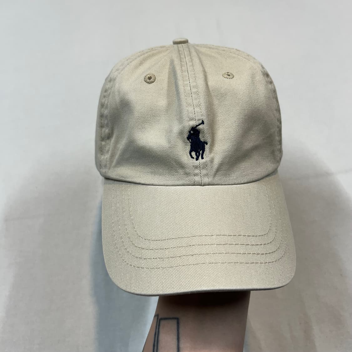 Free) 폴로 랄프로렌 베이지 볼캡 모자 상품이미지2