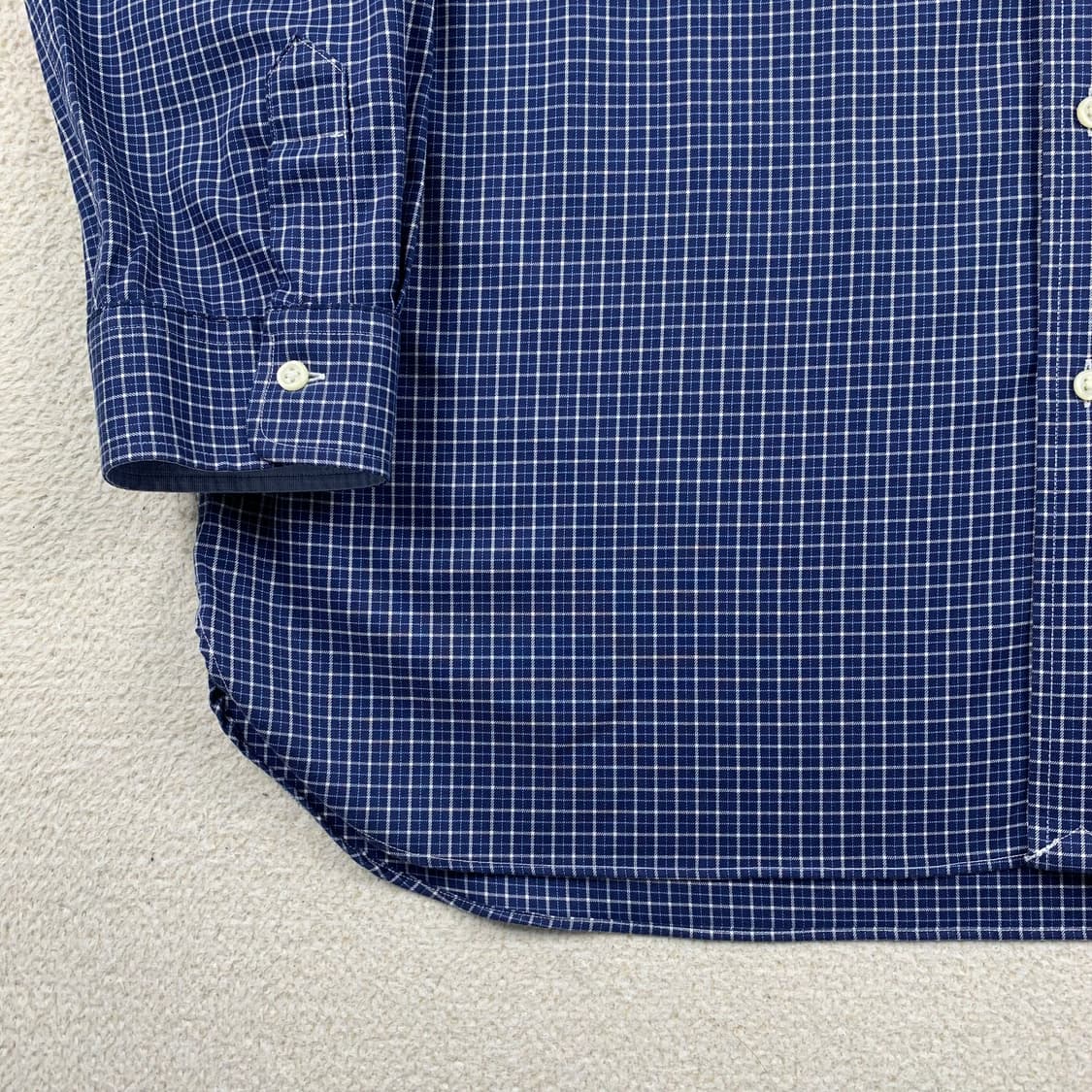 폴로 랄프로렌 포니로고 네이비 체크 셔츠 상품이미지4