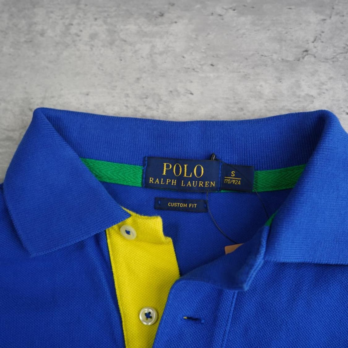 폴로 랄프 로렌 빅포니 배색 포인트 반팔 카라티 블루 상품이미지3