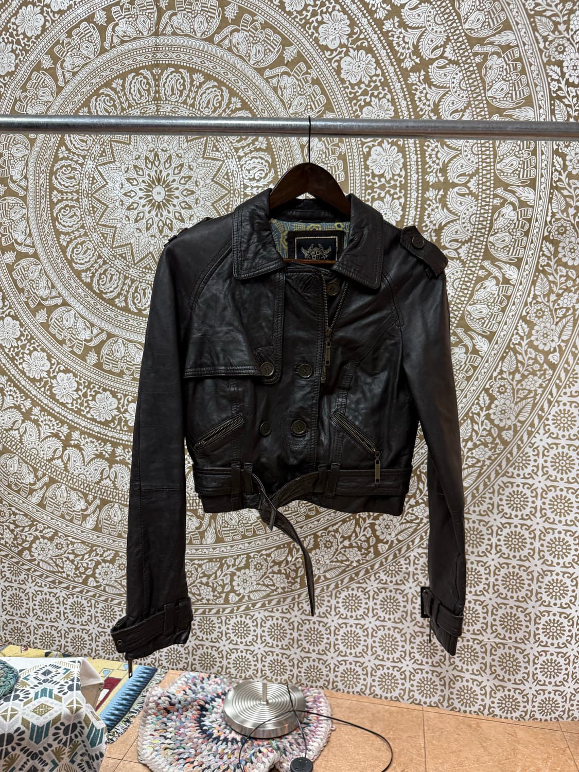 리버아일랜드 리얼가죽 더블버튼 레더자켓  상품이미지3