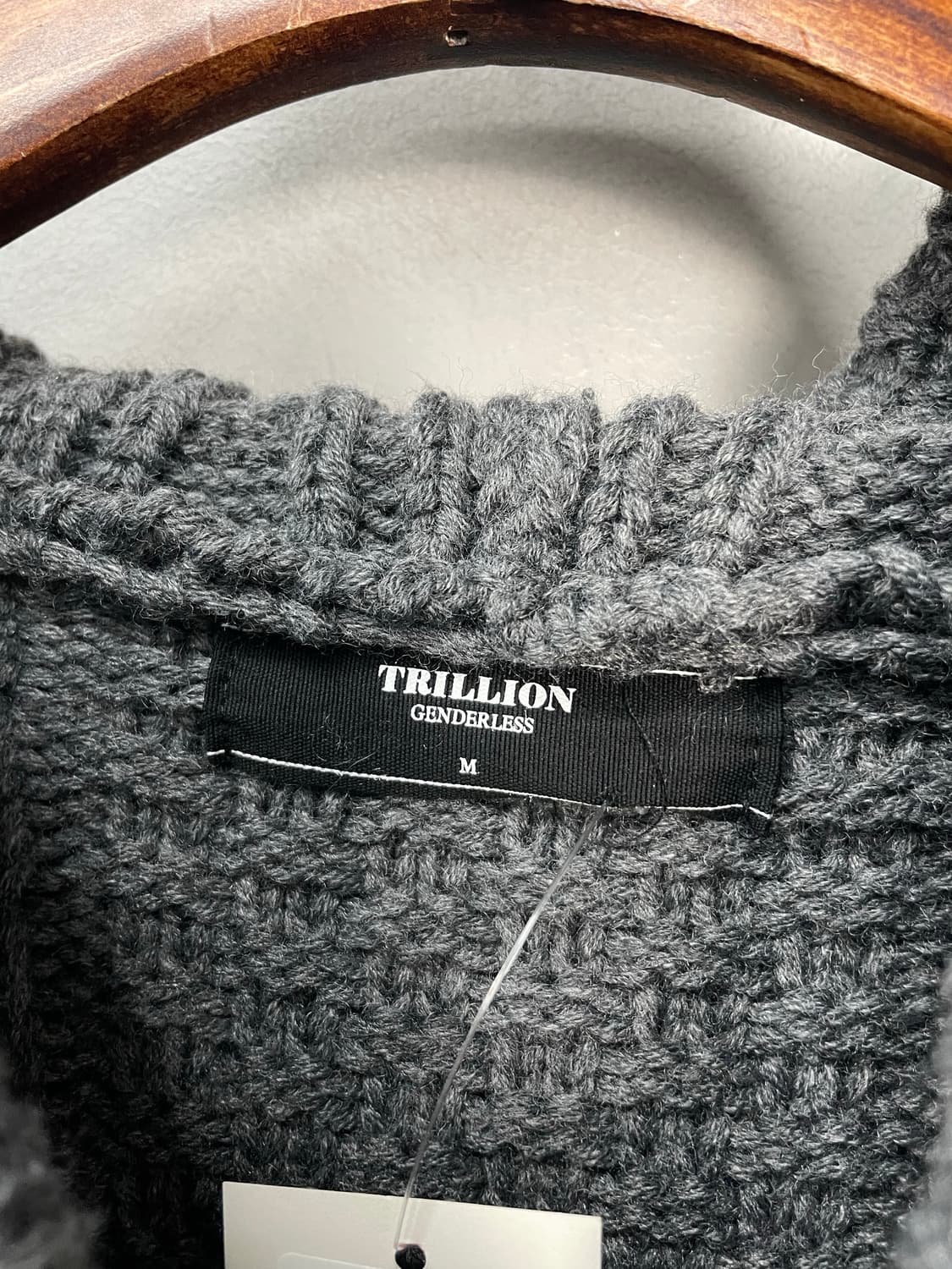 트릴리온 워셔블 아란 케이블 후드집업 니트 H1000 상품이미지5