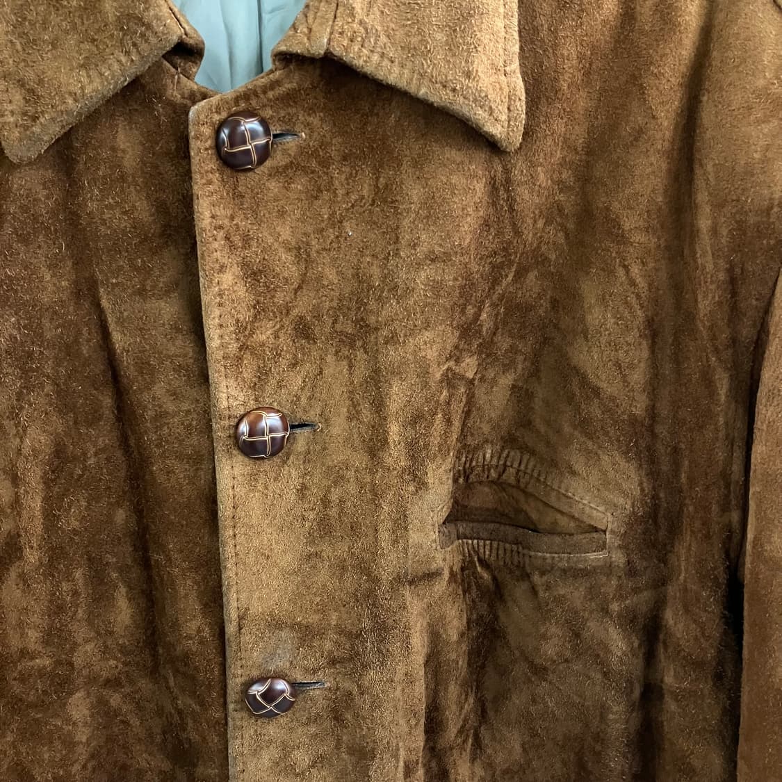 VTG 빈티지 브라운 디어 스킨 스웨이드 자켓 M 상품이미지4