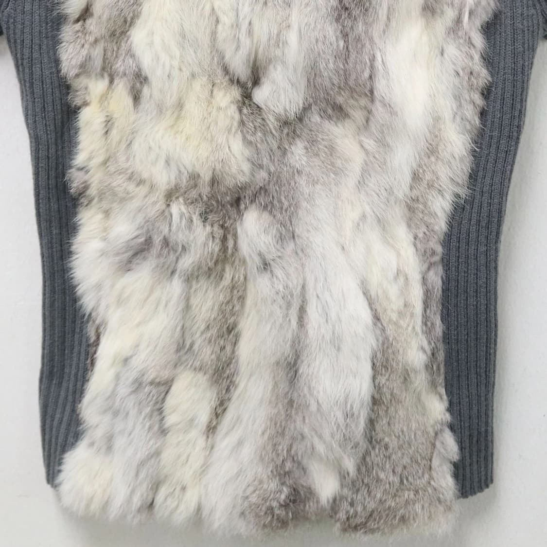 PANACEA RABBIT FUR 터틀넥 반팔 울 니트 63222 상품이미지4