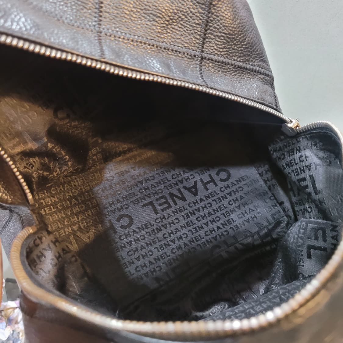 정품 샤넬 클래식 캐비어 스킨 정방 미니 숄더백 상품이미지7
