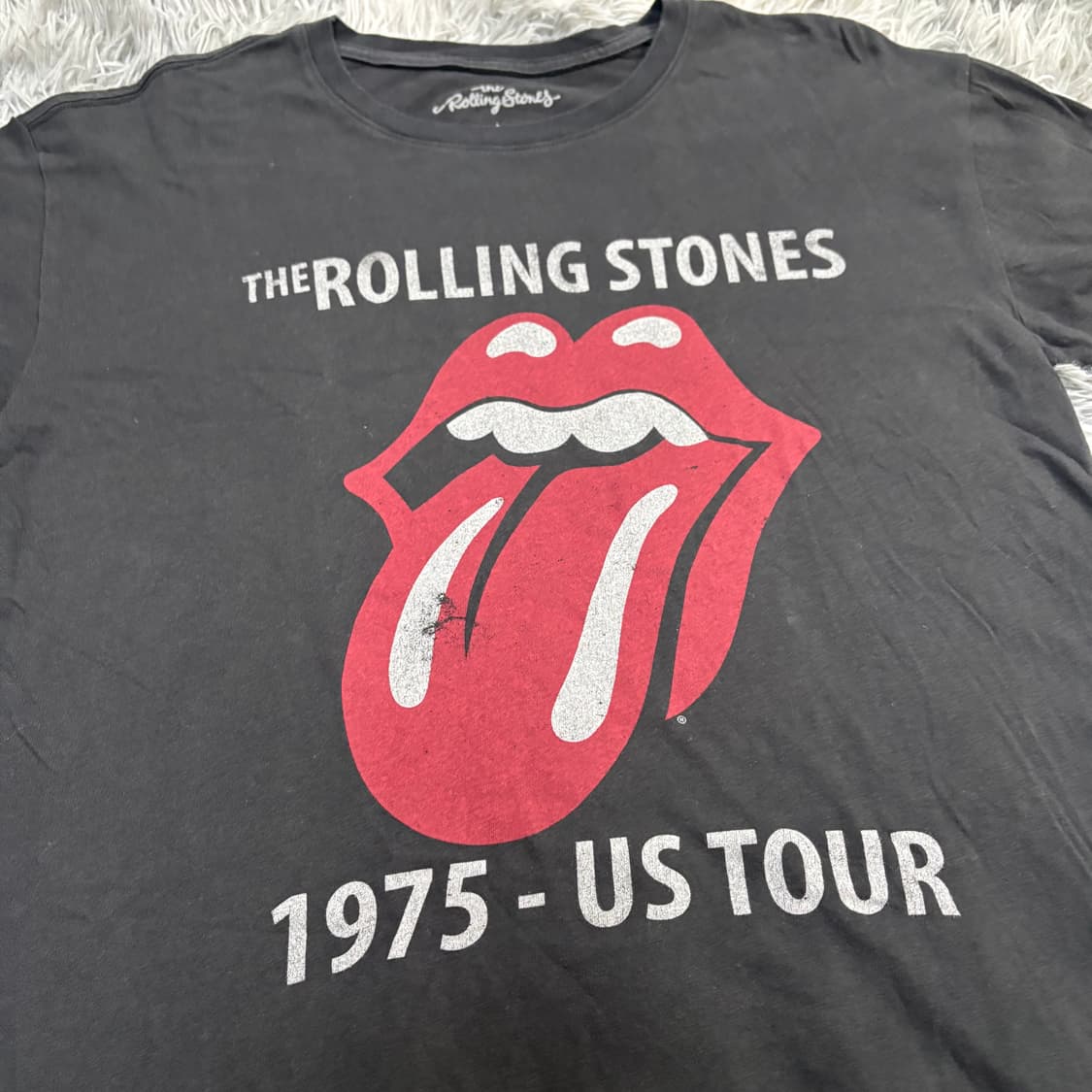 롤링스톤즈 1975 US Tour 티셔츠 faded 상품이미지2
