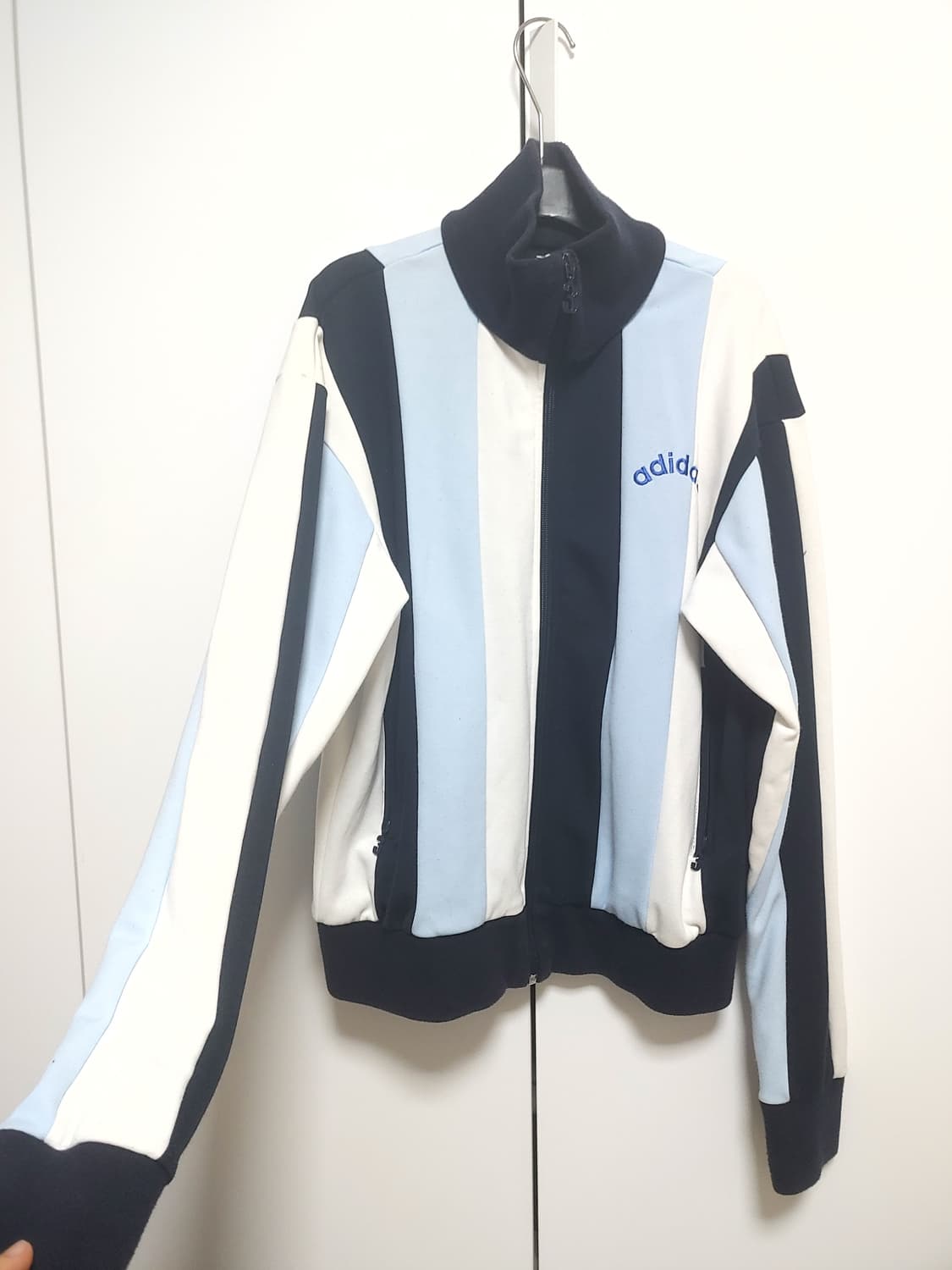 아디다스 스카이블루 y2k 트레이닝 져지 자켓-100사이즈 상품이미지3