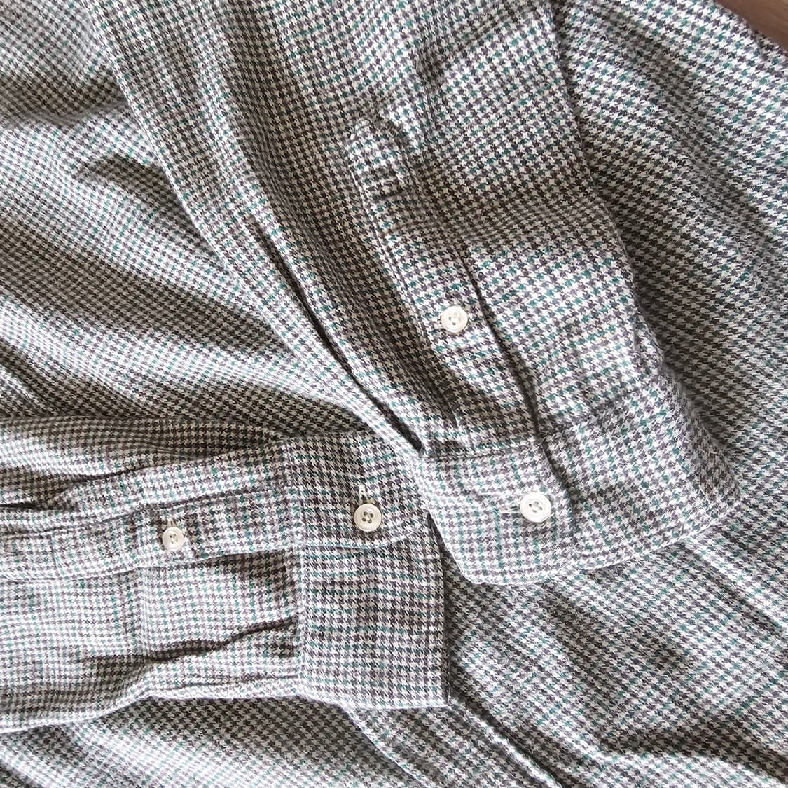 US M) 체감XL 105 폴로 랄프로렌 빈티지 셔츠 긴팔 그린 체크 상품이미지5