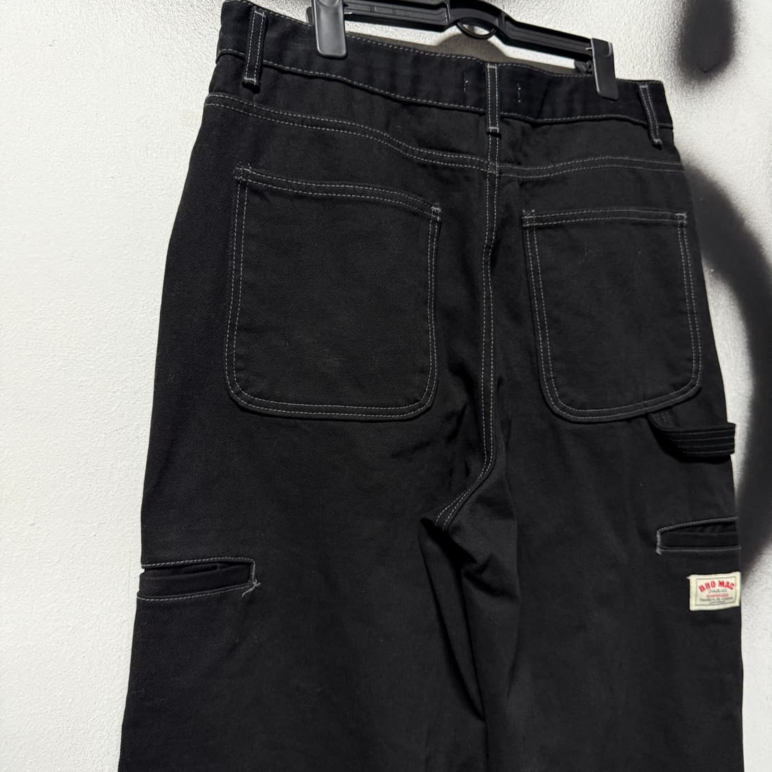 VTG 빈티지 흑청 데님 카펜터 와이드 팬츠 상품이미지6