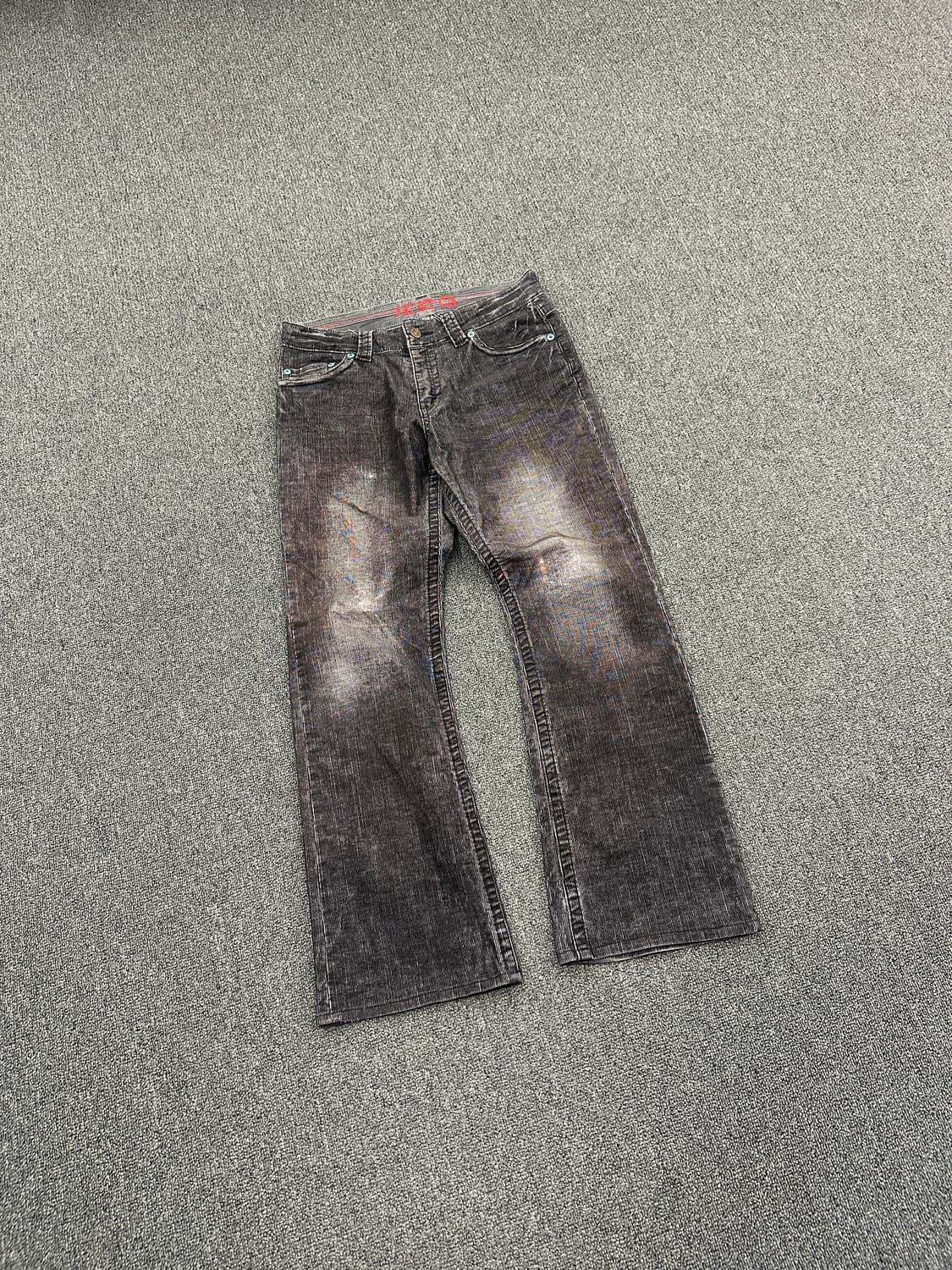 32) ikka 코듀로이 흑청 부츠컷 팬츠 상품이미지2