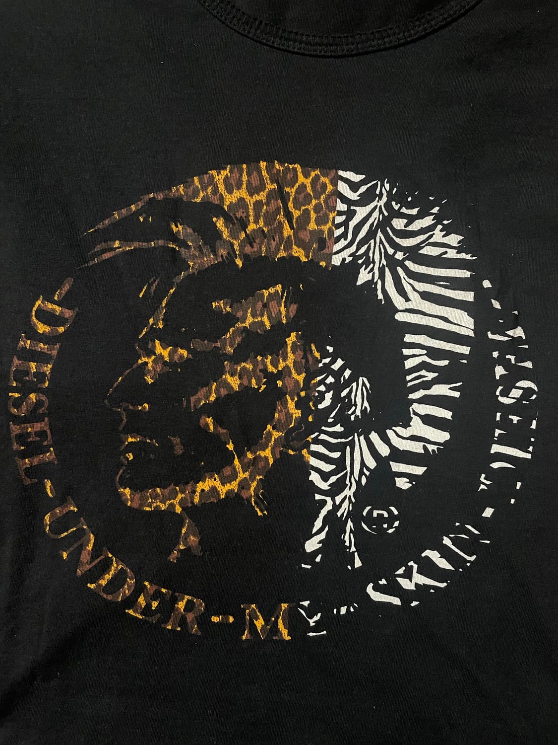 디젤 레오파드 지브라 반팔 상품이미지2