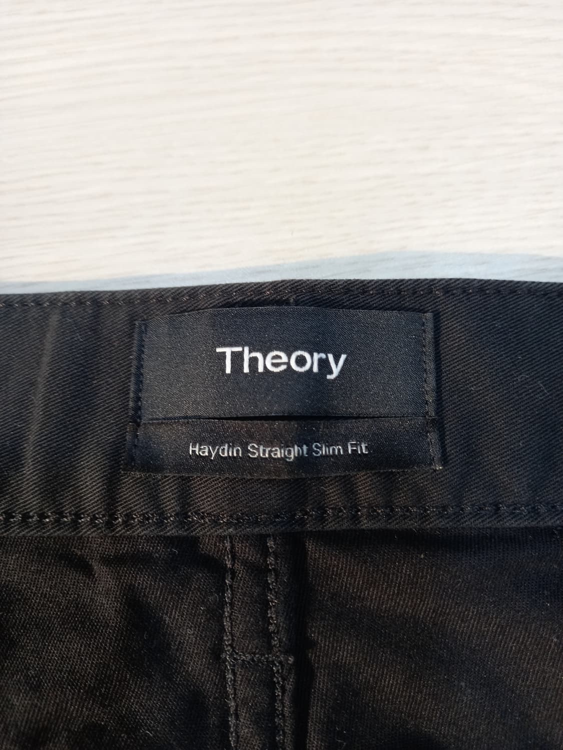 34 Theory 봄여름용 스판 슬림일자 치노팬츠 블랙 34-560 상품이미지7