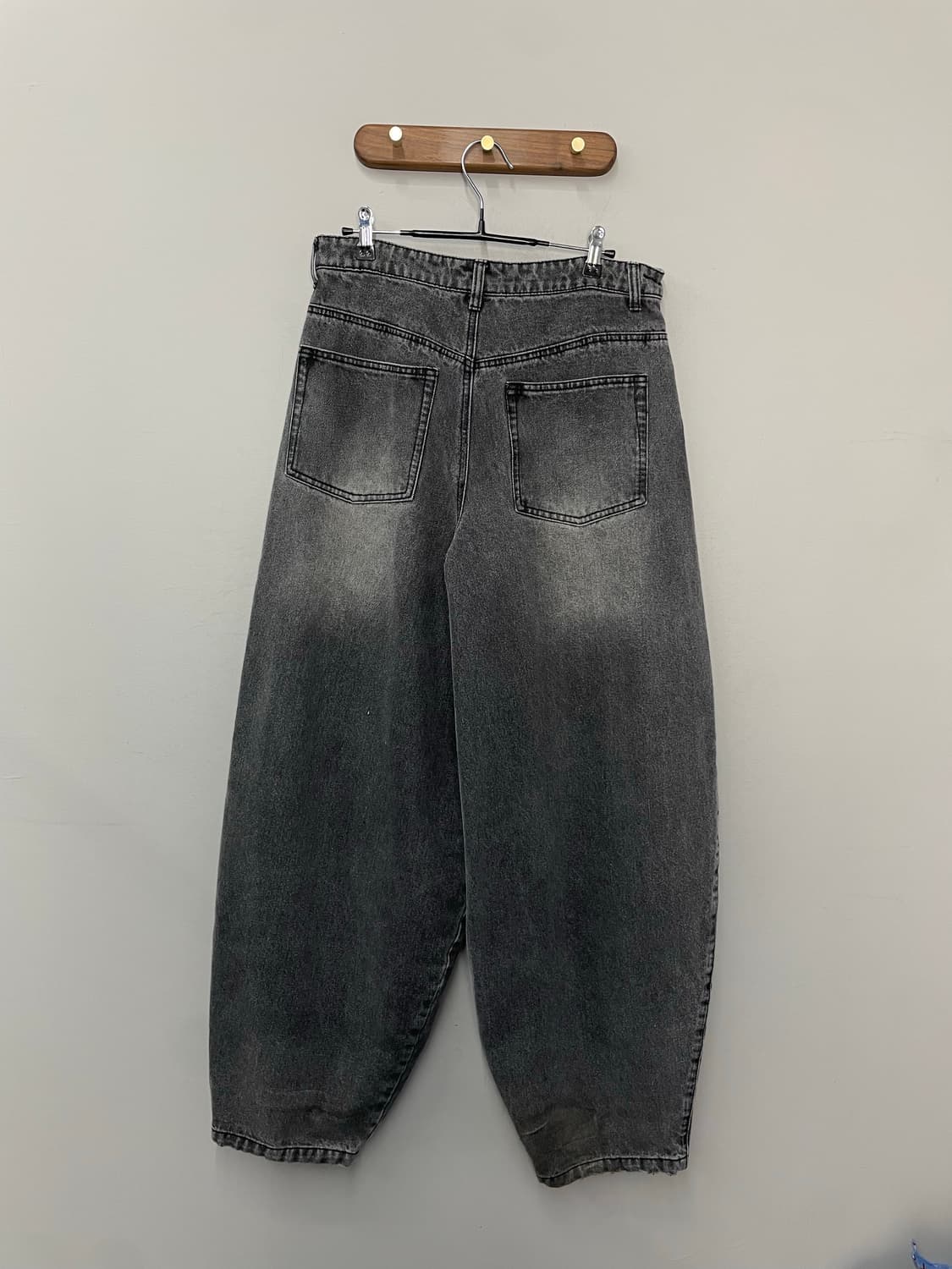 낫포너드 빈티지 워싱 벌룬핏 데님 팬츠 H2814 상품이미지4