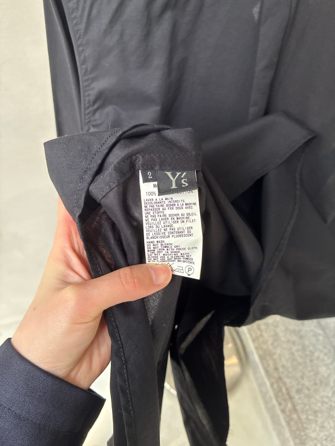 요지 야마모토 와이즈 셔츠 상품이미지10