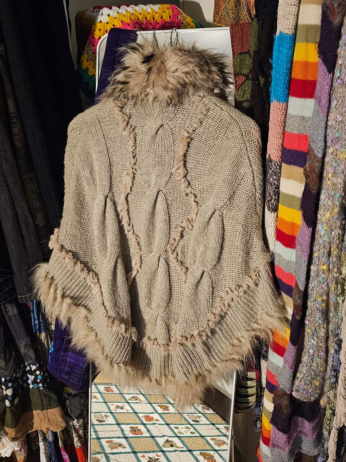 라쿤퍼 갸루 페어리 집업 케이프 상품이미지2