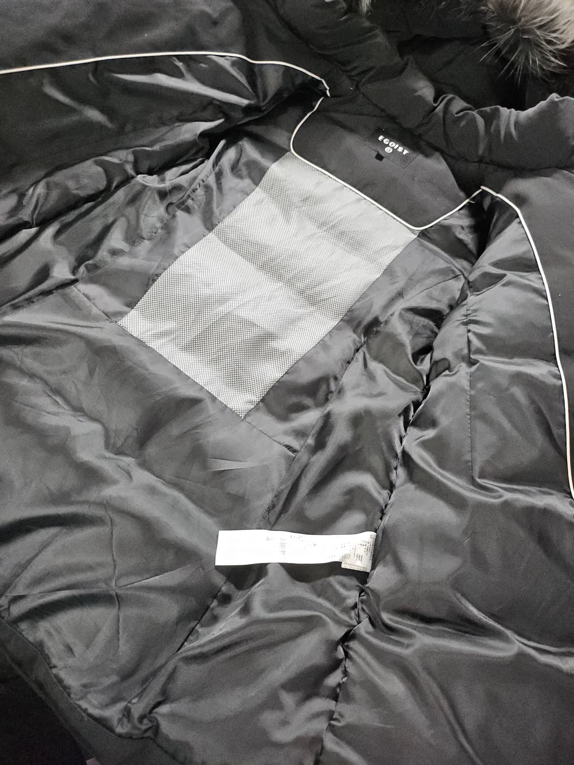 에고이스트 폭스퍼 블랙 패딩 55 후두일체형 상품이미지6