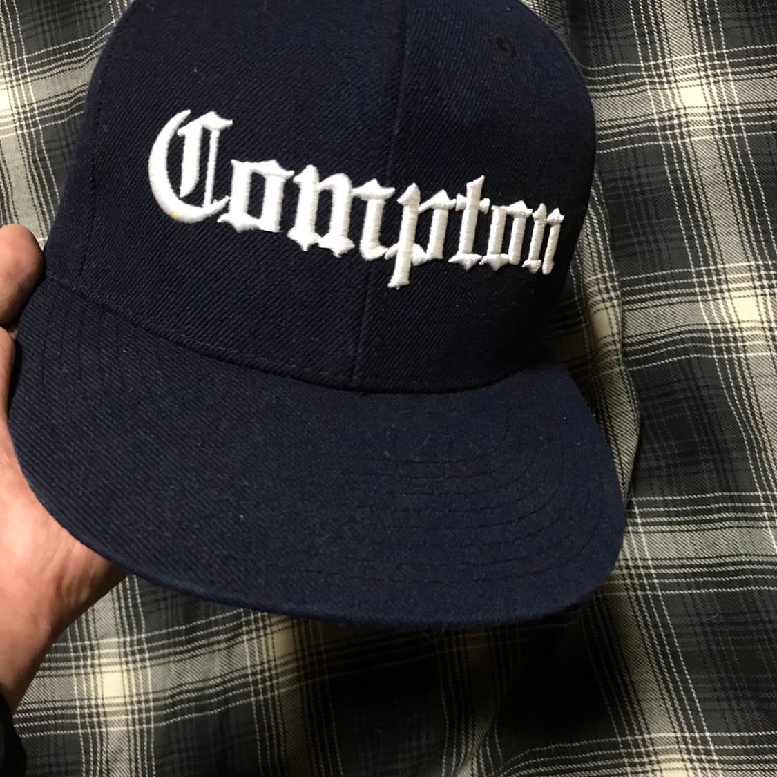 Compton 빈티지 네이비 스냅백 상품이미지2