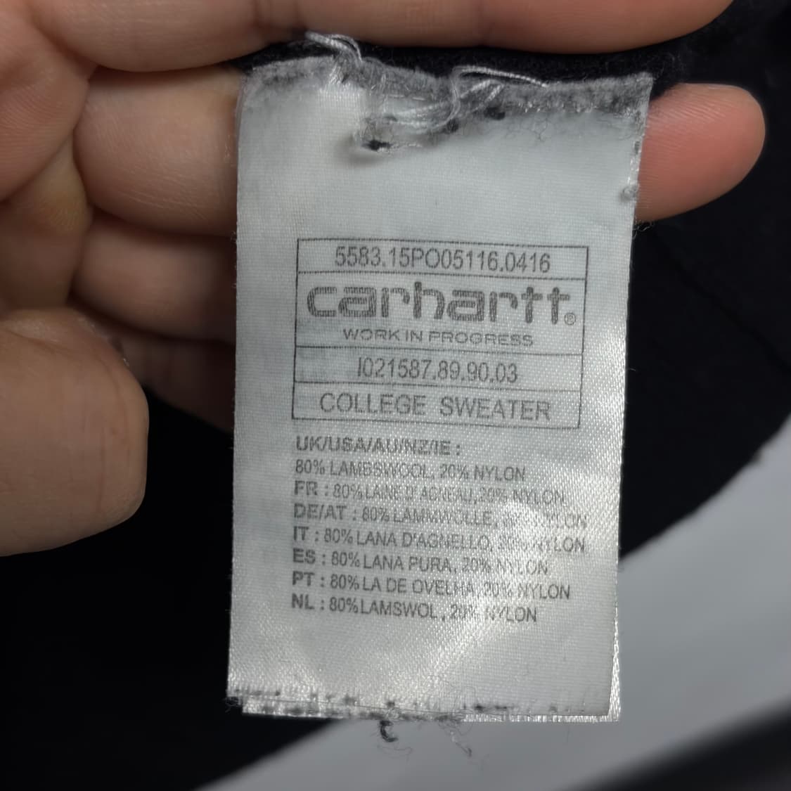 칼하트 아치로고 니트 2  상품이미지5