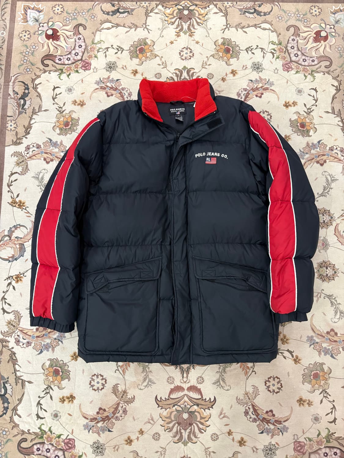 폴로진스 자수로고 덕다운 푸퍼패딩 상품이미지1