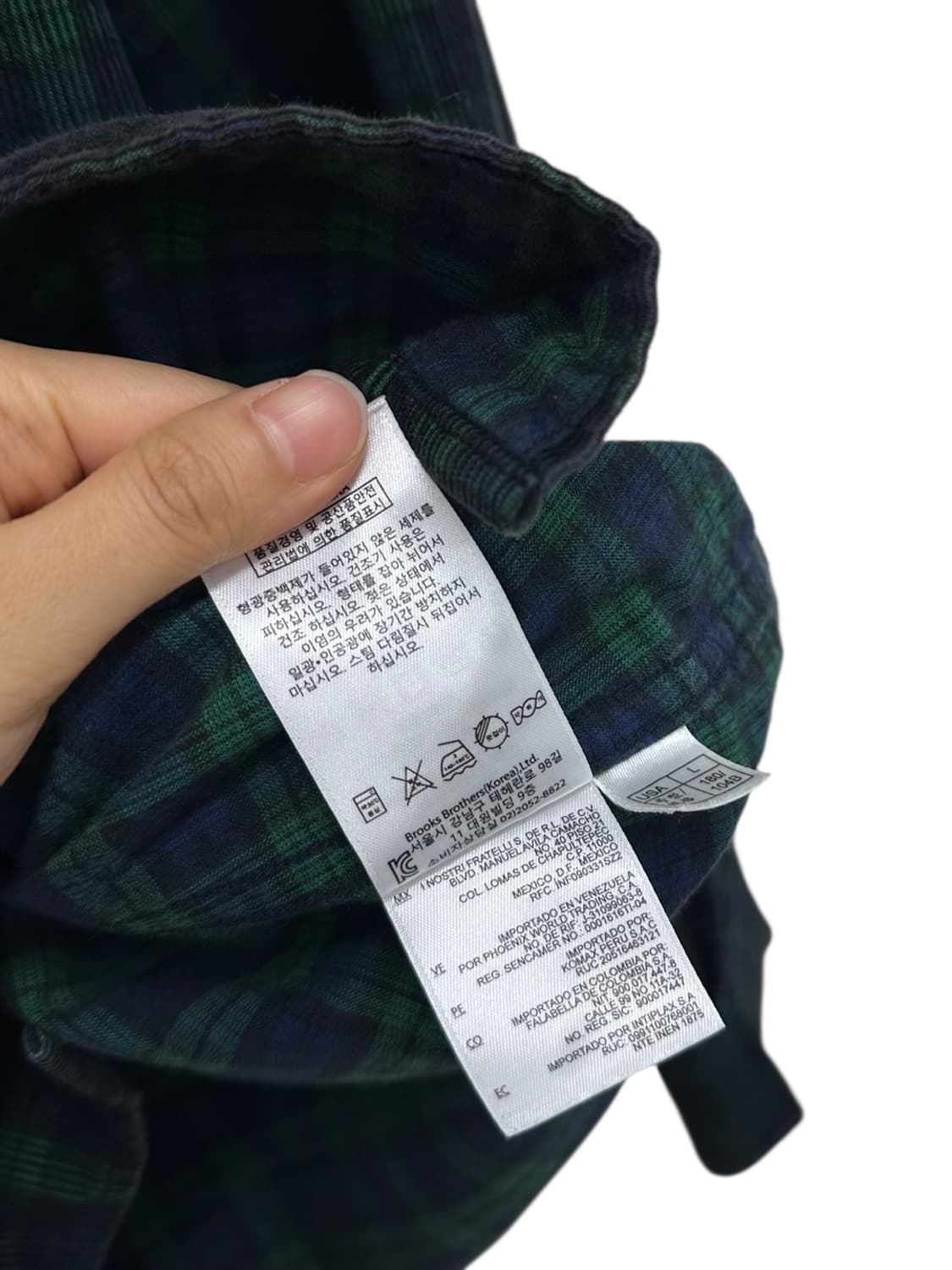 브룩스브라더스 체크 셔츠 (L)  상품이미지7