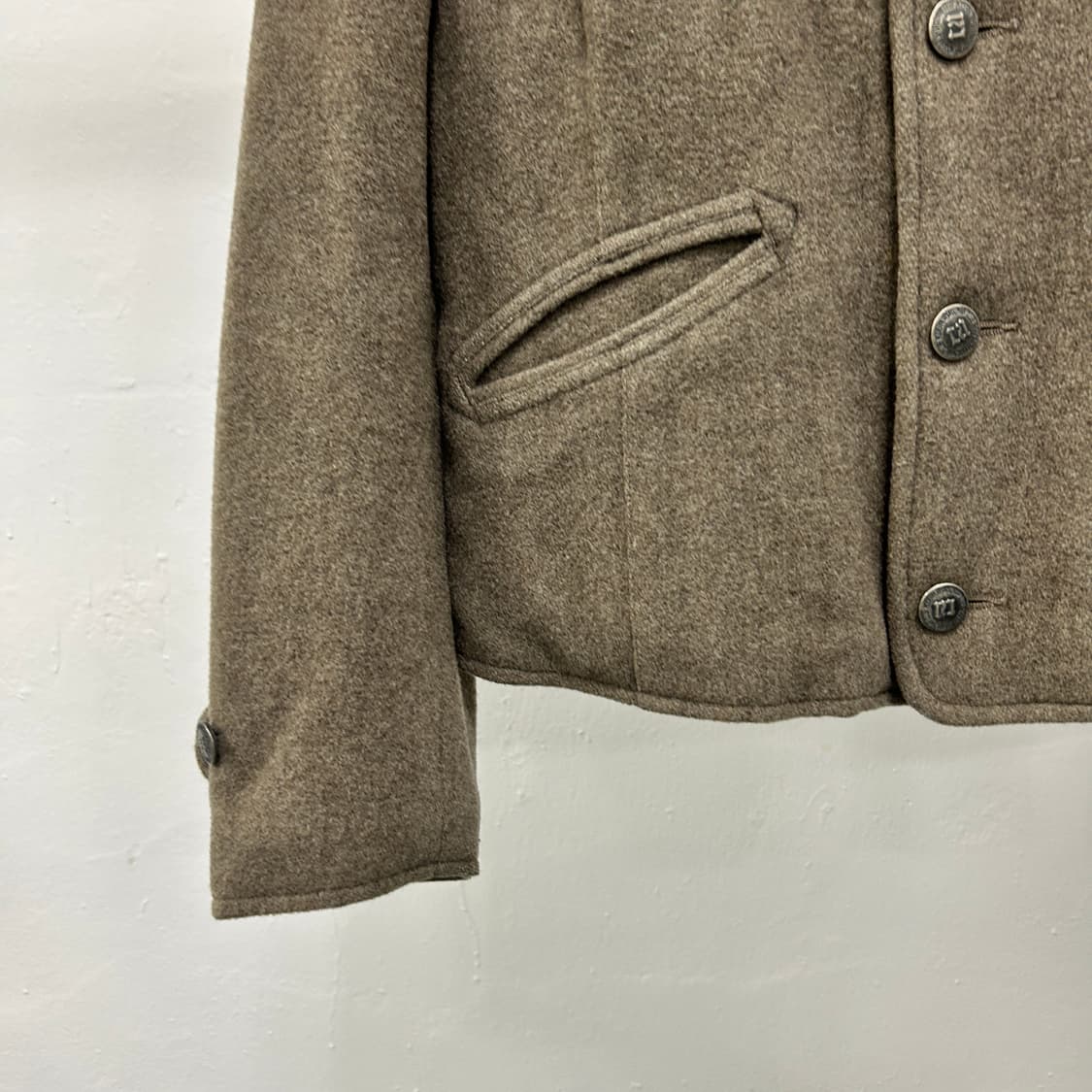 45rpm 베이지 울 숏 코트 상품이미지3