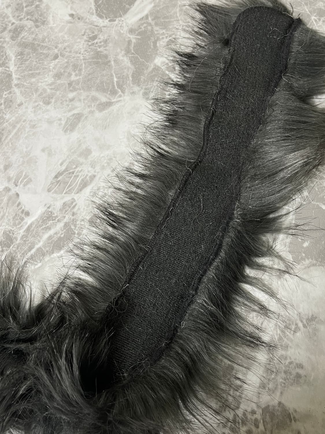 Grey collar fur muffler 상품이미지2