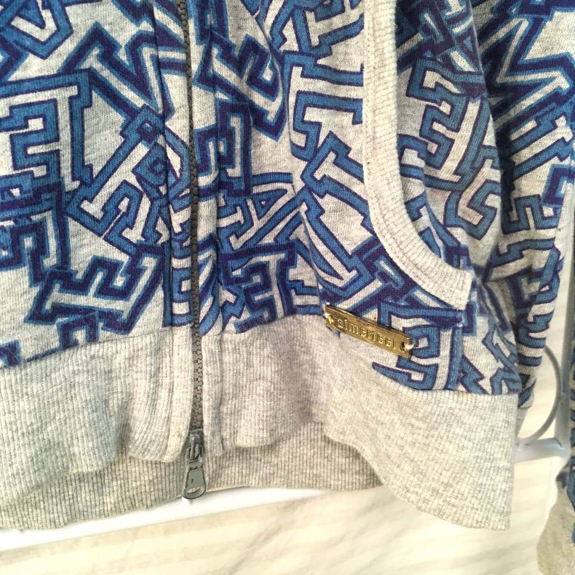 aimerfeel lettering blue-gray hood zipup 상품이미지8