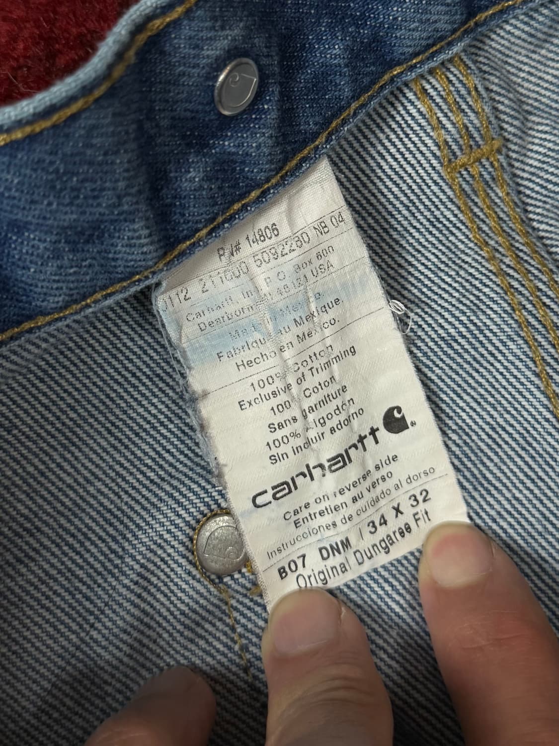 OG 칼하트 데님 더블니 칼하트 워크팬츠 썩블니 상품이미지9
