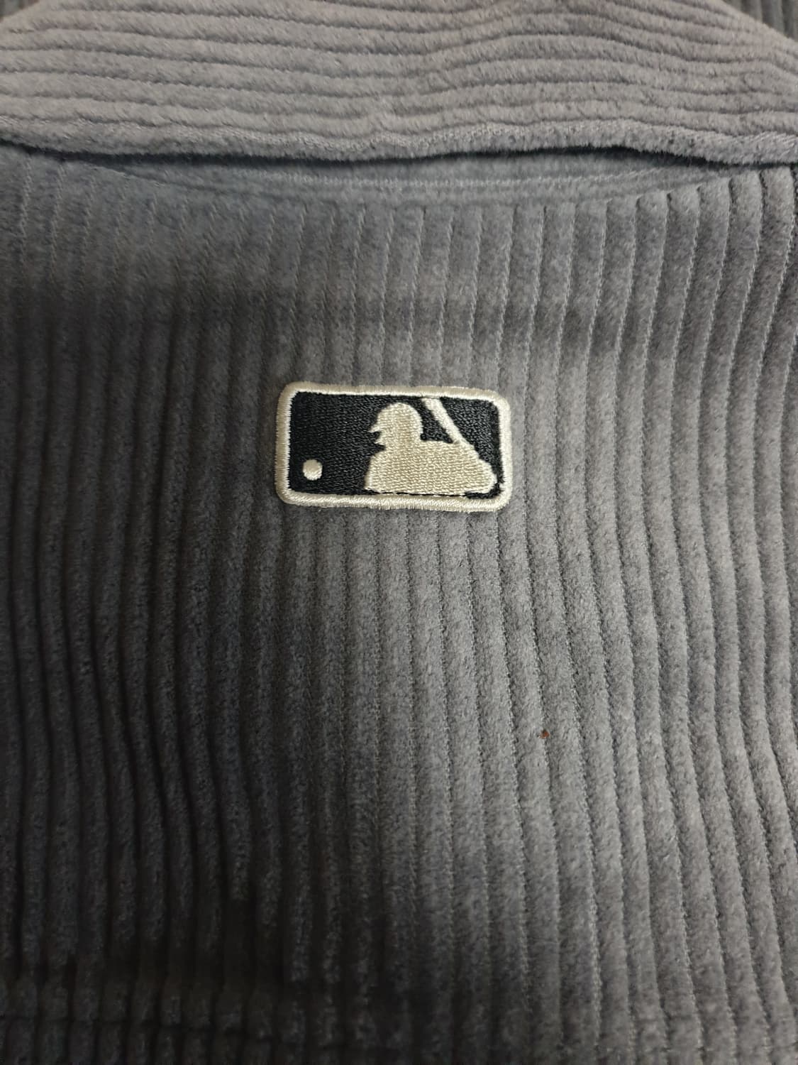 MLB LA다저스 미디움 로고 코듀로이 긴팔셔츠 다크 그레이 (L) 상품이미지4