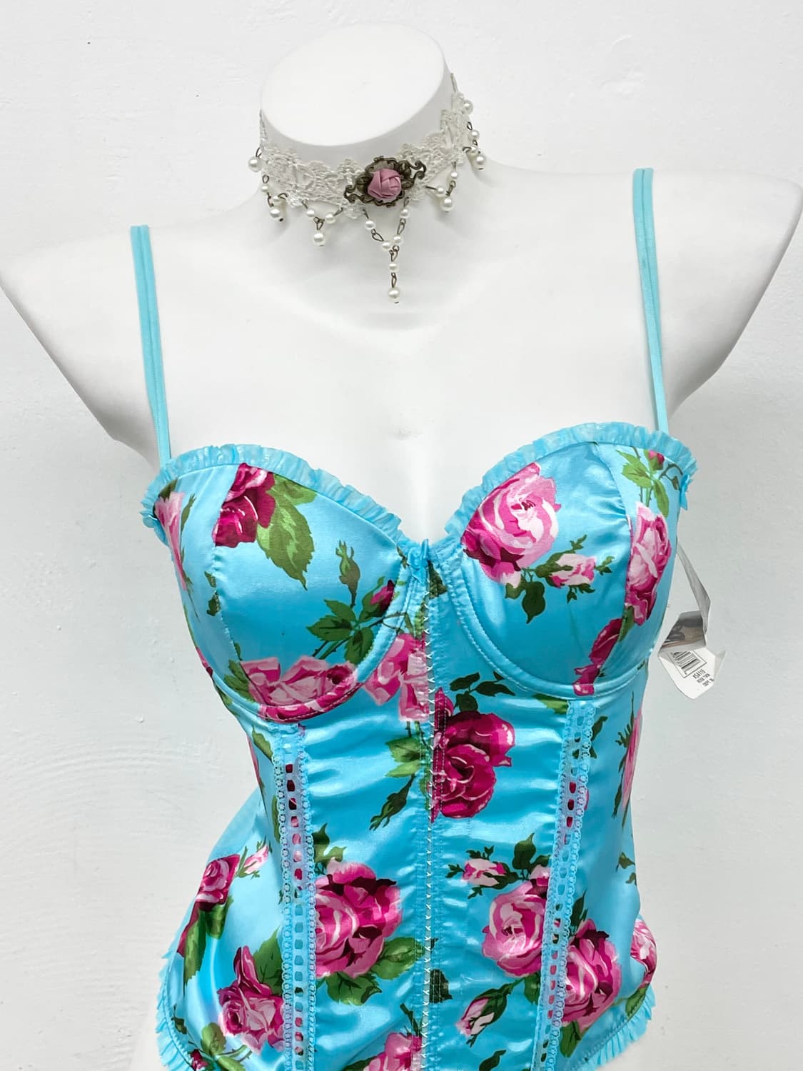 페어리 플로럴 새틴 코르셋 상품이미지2