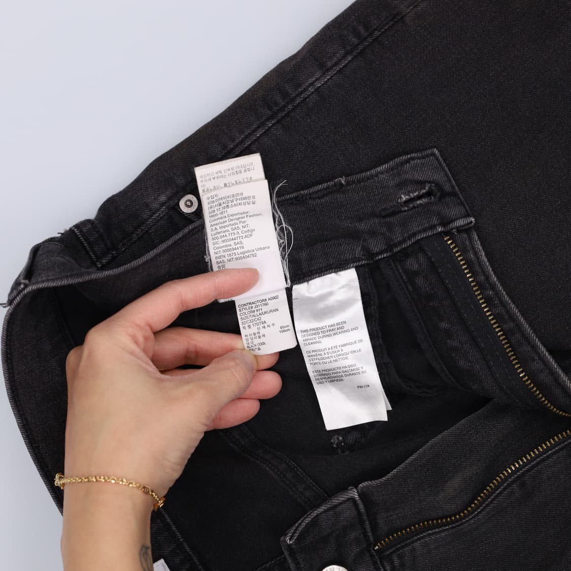 [W32 L32] 캘빈클라인 여성 흑청 데님팬츠 0107H2 상품이미지5