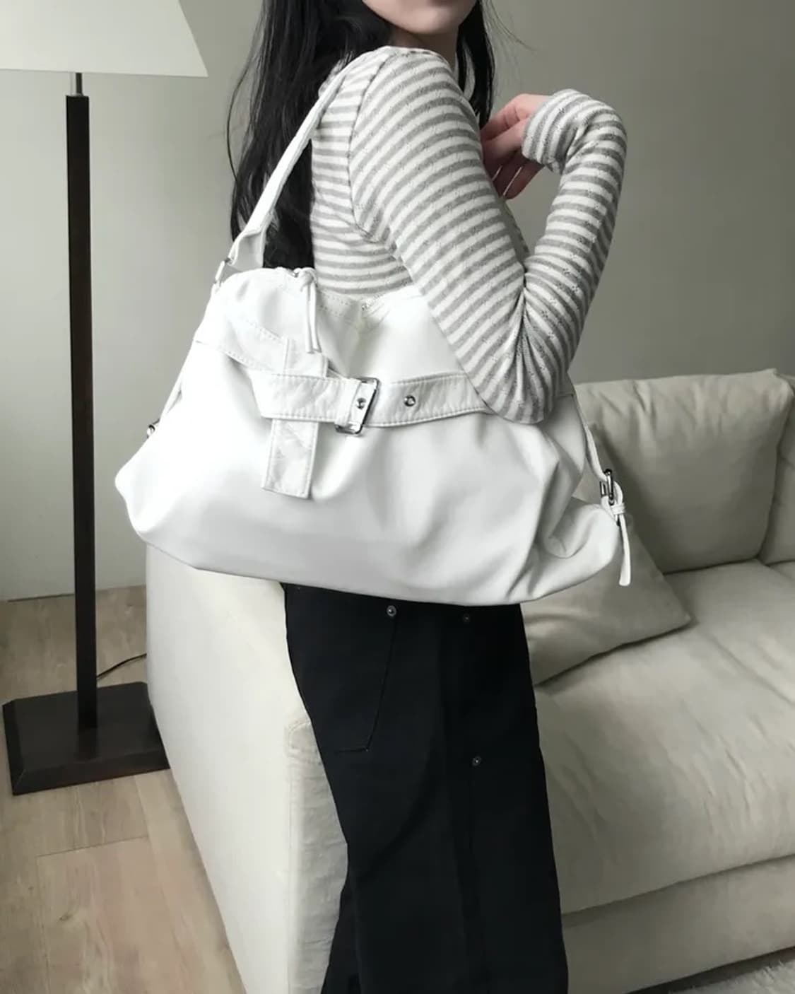 빈티지 레더 숄더백 상품이미지3