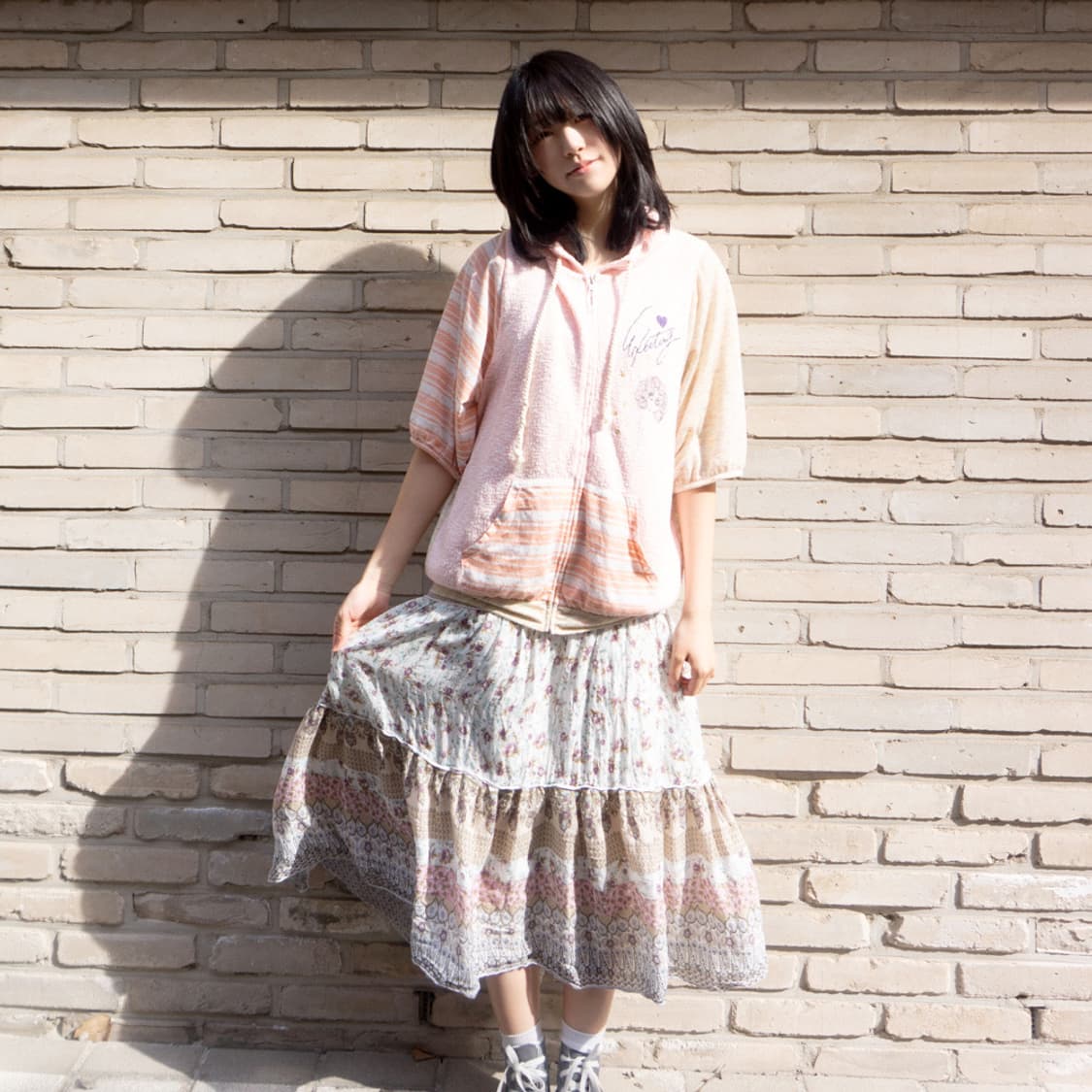 봄 안개 들판 스커트 상품이미지8