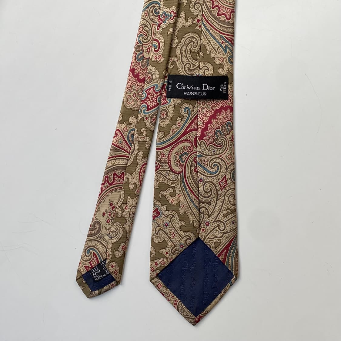 크리스찬 디올(Dior) 페이즐리 정품 명품넥타이 8.3cm 상품이미지3