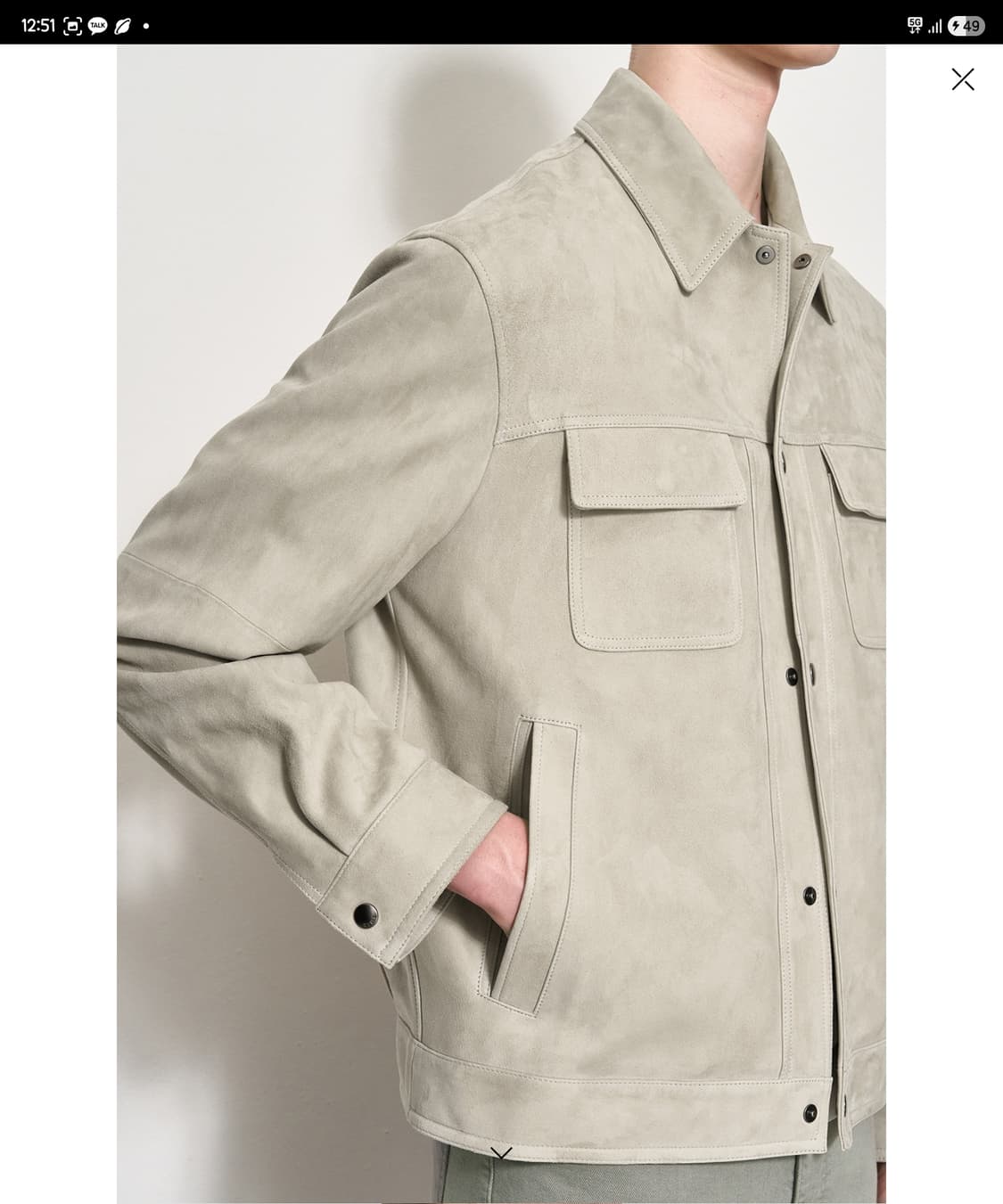 타임옴므 25SS 고트 스웨이드 트러커 자켓 상품이미지3