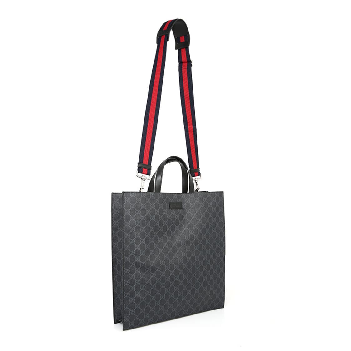 구찌 GG 수프림 스퀘어 토트 크로스 블랙 숄더백 495559 상품이미지4