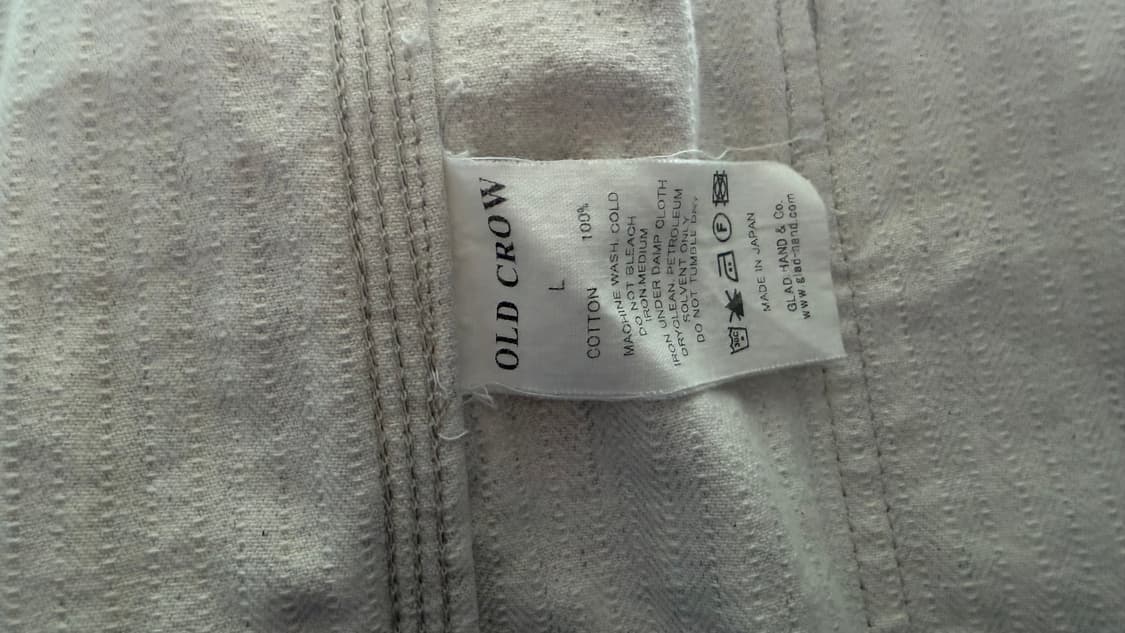 글래드핸드 올드크로우 스피드 샵 코트 (헤링본 데님 원단) 상품이미지9