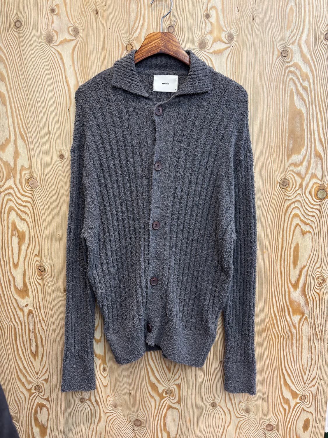 퍼렌 부클 니트 가디건 상품이미지1