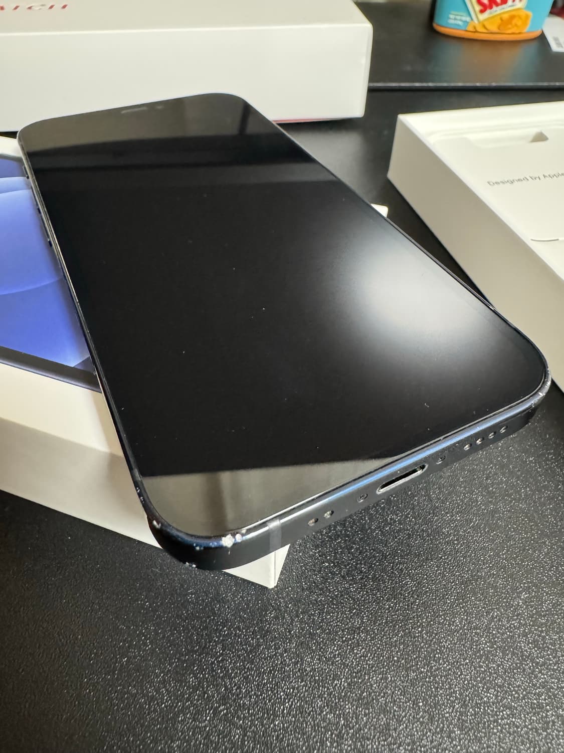 애플 아이폰12미니 블랙 256기가 풀박스 + 레더케이스 상품이미지3