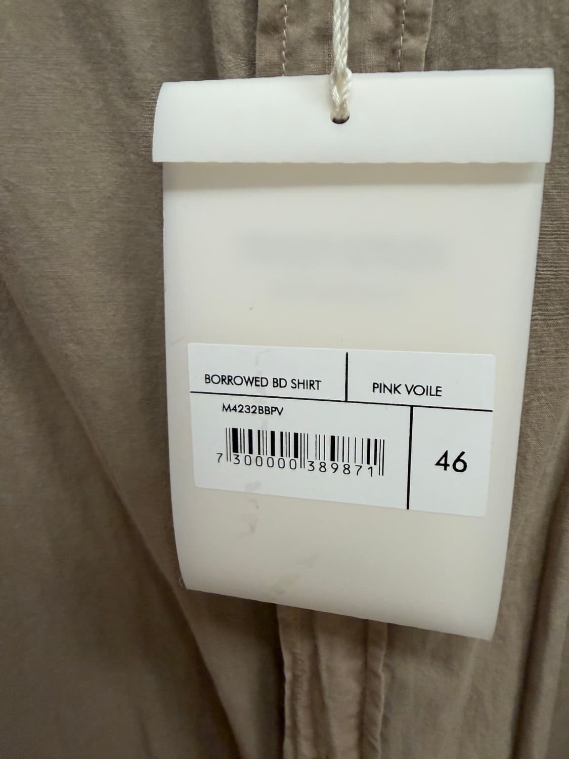 아워레가시 버로우드셔츠 핑크 46 상품이미지2