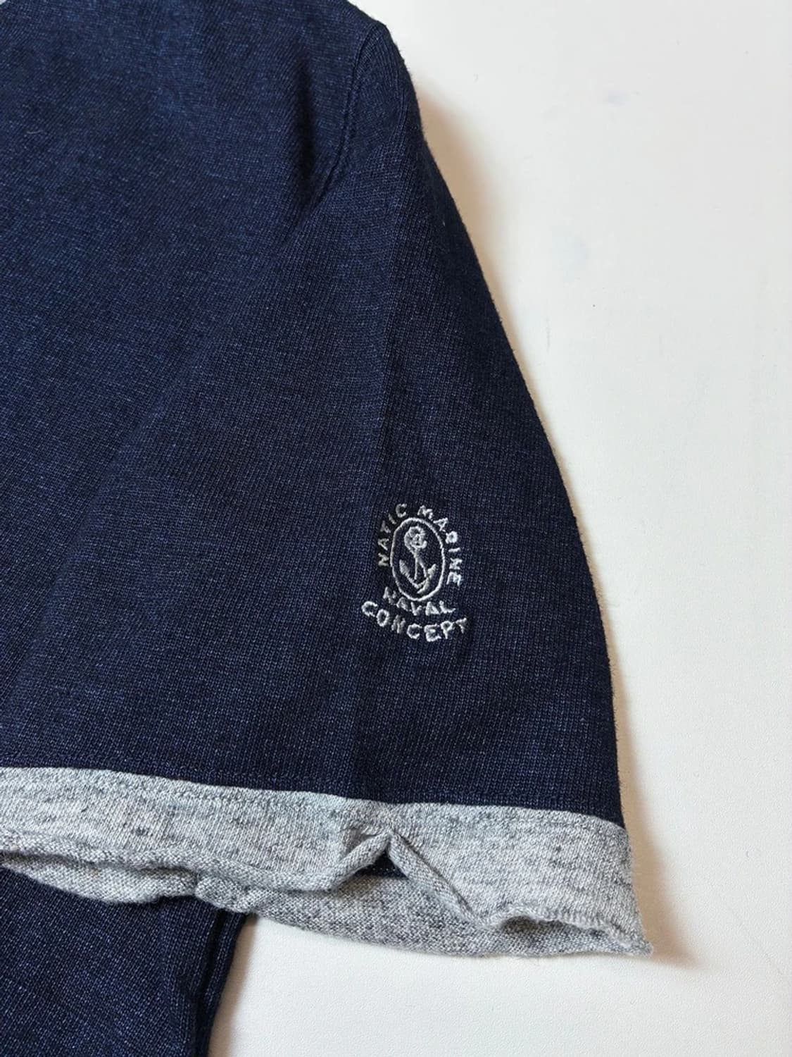 마린유니폼 MARINEUNIFORM 00's 재팬배색반팔티셔츠PN9188 상품이미지3