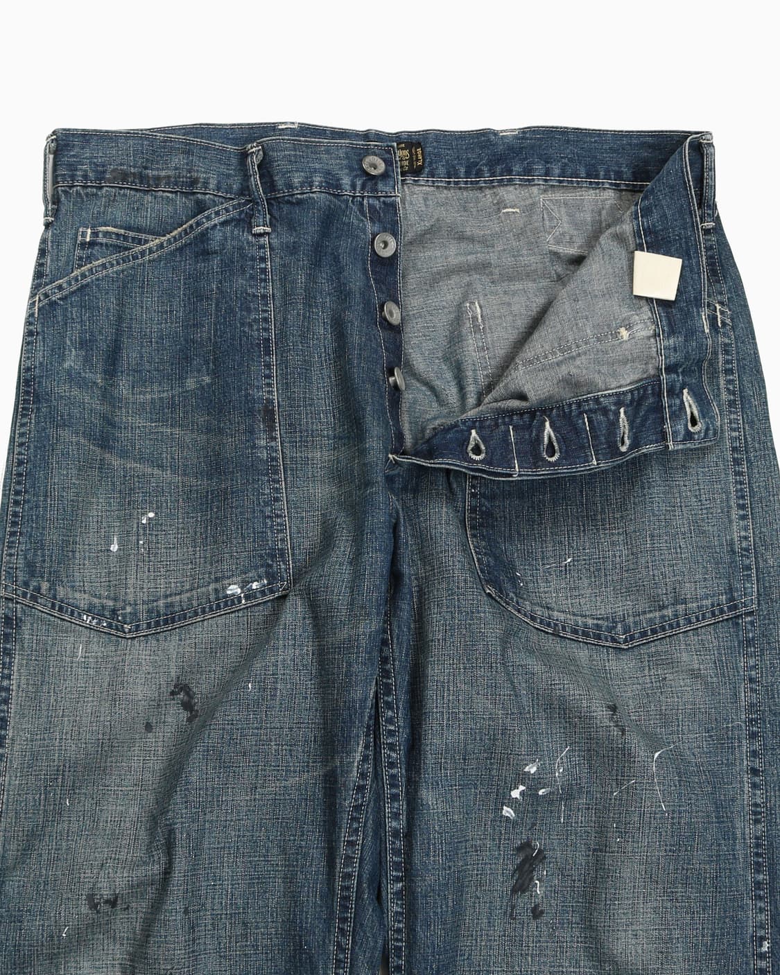 쿠티프로덕션 페인팅 데님팬츠 상품이미지4