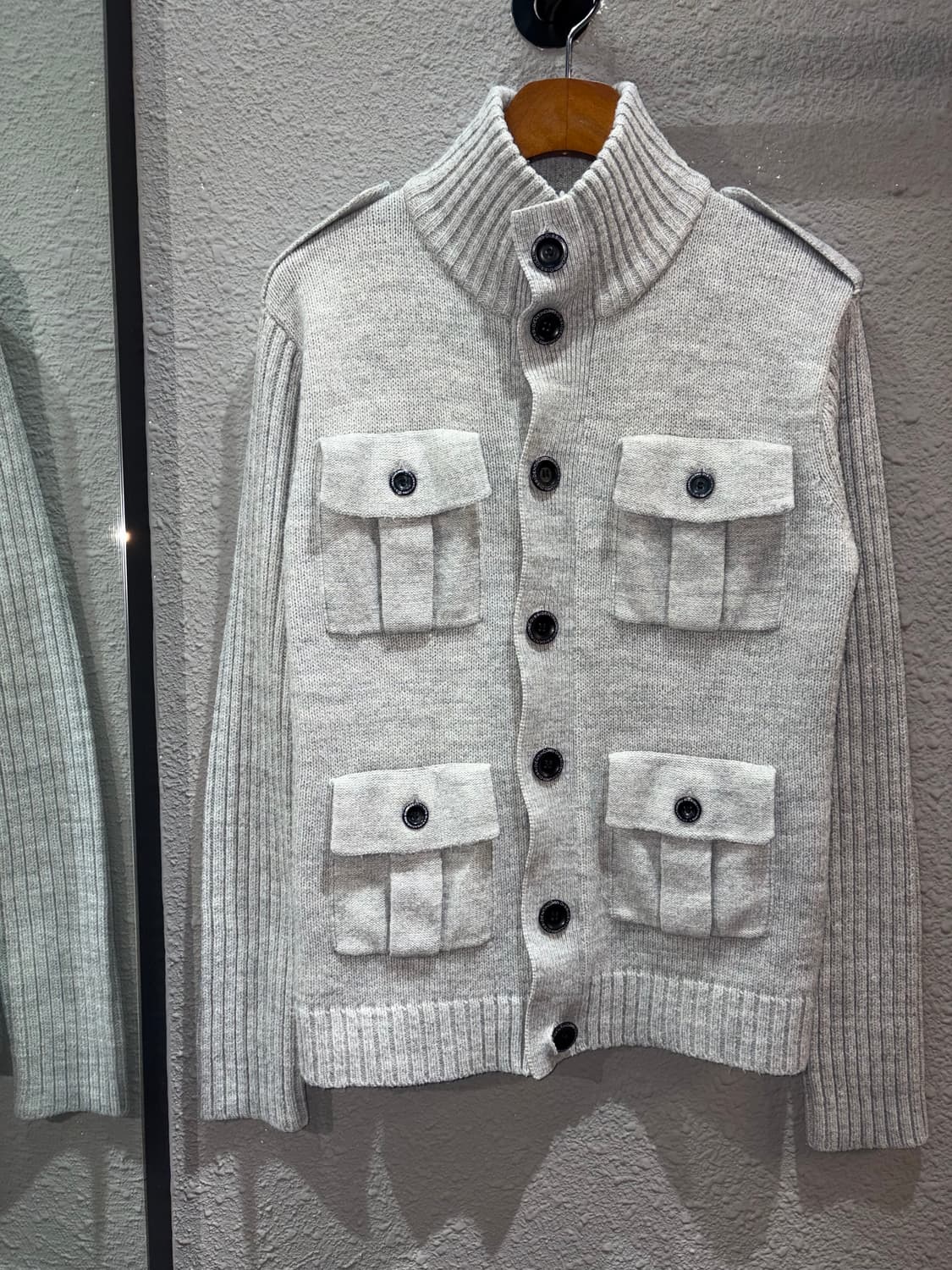 빈티지 포켓 니트가디건 상품이미지5