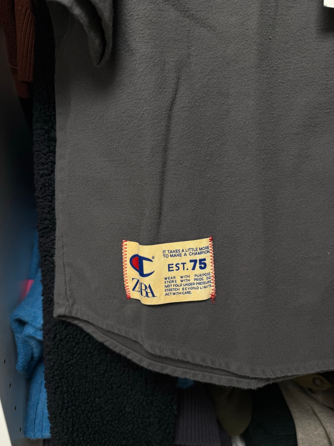 챔피온 X 자라 콜라보 베이스볼 셔츠 M (100-105) 상품이미지2