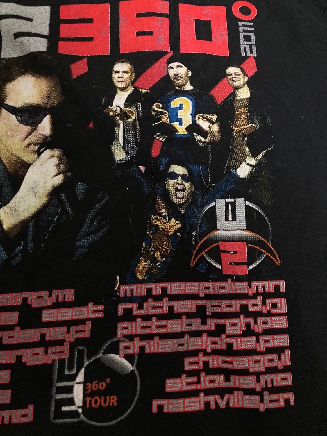 [L] U2 '360°' North American Tour Tee 상품이미지6